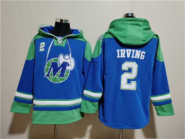 Men's Dallas Mavericks #2 Kyrie Irving Royal Ageless Must-Have Lace-Up Pullover Hoodie,We sell and wholesale Men's Dallas Mavericks #2 Kyrie Irving Royal Ageless Must-Have Lace-Up Pullover Hoodie on line form chian!